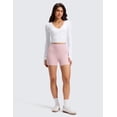 thumbnail image 3 of CRZ YOGA Butterluxe No Front Seam Biker Shorts 4" High Waisted Lounge Pilates Workout Athletic Shorts For Womens, 3 of 5