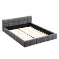 thumbnail image 4 of Twin Size Teddy Fleece Upholstered Daybed with Light and Trundle, Gray​, 4 of 6
