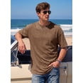 thumbnail image 3 of RICHCOIN T Shirts for Men Short Sleeve Crewneck Casual Top Vintage Washed Basic Loose Tees, 3 of 7