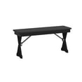 thumbnail image 2 of Flash Furniture HERCULES Solid Pine 2-Seat Farmhouse Folding Bench Black Wash (XAB40X12XLEGBW), 2 of 18