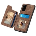 thumbnail image 3 of for Samsung Galaxy S20 FE 5G Phone Case Wallet with Card Holder,PU Leather Flip Folio Case,RFID Blocking Ring Holder Kickstand Wrist Strap Magnetic Protective Women Men Cover,Brown, 3 of 10