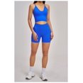 thumbnail image 2 of PISONIC 2 Piece Workout Sets for Women Cross Back V Neck Tank Top Matching High Waist Biker Shorts Gym Sets, 2 of 8