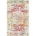 thumbnail image 1 of Unique Loom Richmond Medallion Border Rug  3' 3 x 5' 3 Rectangle Ivory/Fuschia, 1 of 1