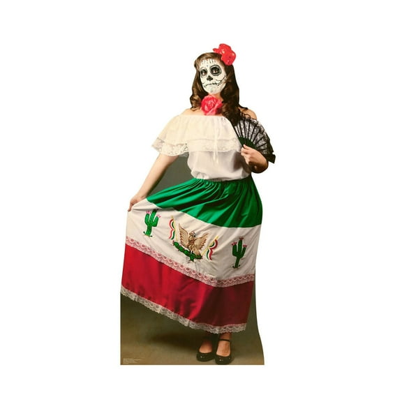 Advanced Graphics Day of The Dead Woman Cardboard Stand-Up
