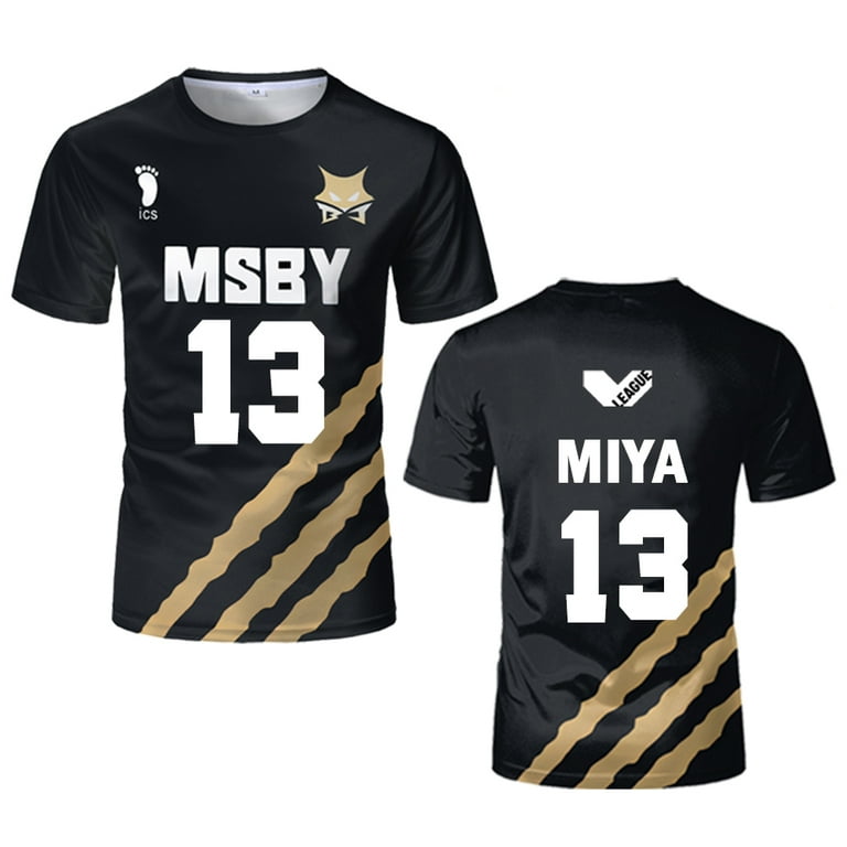 Haikyuu MSBY Black Jackal jersey Japanese anime cosplay tops
