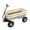 Gray, variant on IVV Garden Wagon Cart with Red Steel Tray & Natural Wood Side Panels, Outdoor Utility Cart with Ergonomic Handle and 10" Pneumatic Wheels for Lawn Yard Hillside Transport