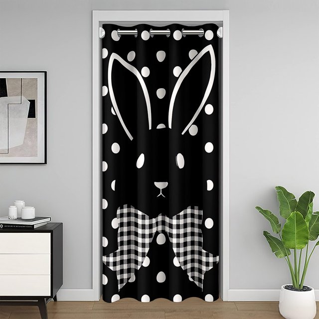 Erosebridal Easter Bowknot Rabbit 01,Cartoon Polka Dots 02,Animal Bedroom Decor