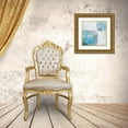 thumbnail image 3 of PI Galerie 15x15 Gold Ornate Wood Framed with Double Matting Museum Art Print Titled - Blue Drips, 3 of 4