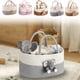 thumbnail image 3 of Yunuuuoa Rope Storage Basket Organizer Nursery Clothes Toy Bin Portable Handle Laundry Hamper Playroom Decor Shower Gift Travel Solution, 3 of 3