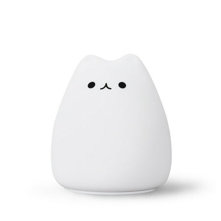 

Mini Kawaii Populaire Kat Baby Night Lamp 7-Kleur Pat Touch Kleur Veranderende Oogbescherming Slaapkamer Nachtkastje Nachtlampje gift Kinderen