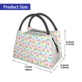 thumbnail image 3 of Vsdgher Cute Unicorn Print Insulated Reusable Bags with Sturdy Zipper and Handles, Foldable Totes for Hot or Cold Food Bring or Delivery, 3 of 8