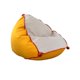 thumbnail image 4 of Silla con Bolsa de Frijoles, Sofá Perezoso con Relleno, Tatami, Sofá Suave, Cómoda Tumbona de Lona para Dormitorio, Sala de Estar, Terraza Acristalada Amarillo, 4 of 8