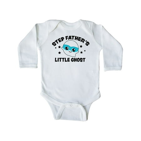 

Inktastic Cute Step Father s Little Ghost with Stars Gift Baby Boy or Baby Girl Long Sleeve Bodysuit