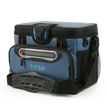 Titan by Arctic Zone 12 Can Zipperless Soft Cooler, Ocean Blue, 11 QT
