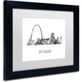 thumbnail image 2 of Trademark Fine Art 'Gateway Arch St Louis WB-BW' Canvas Art by Marlene Watson, White Matte, Black Frame, 2 of 4