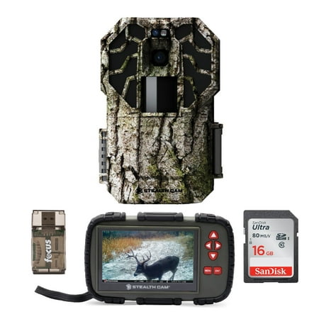 Stealth Cam G45NGX 22MP No-Glow Trail Camera with Compact Viewer and Card