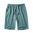 thumbnail image 1 of IROINNID Men's Casual Solid Elastic Lightweight Pull On Loose Shorts Active Wear, 1 of 5