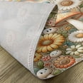 thumbnail image 4 of Ambesonne Trippy Place Mats Set of 4, Pastel Mushroom Garden Art, Standard Size, Orange Blue and Green, 4 of 5