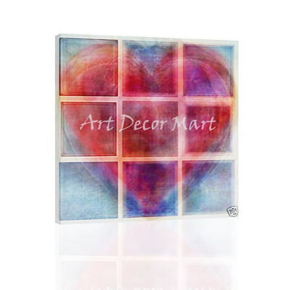 Tic Tac Toe Heart - CANVAS OR FINE PRINT WALL ART