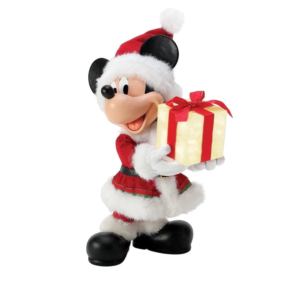 Department 56 Possible Dreams Mickey's Big Gift Multicolor Lit Christmas Figurine 17in H