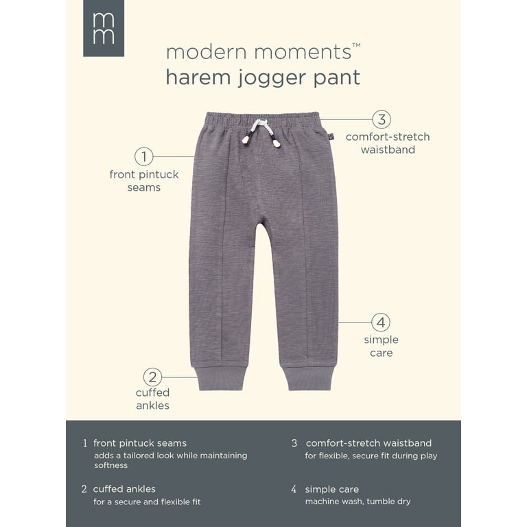 Modern Moments Toddler Boy Organic Harem Jogger With Pintucks photo 6