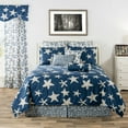 thumbnail image 2 of Palm Beach tropical gray starfish on denim blue background duvet only Queen, 2 of 2