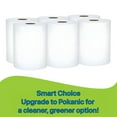 thumbnail image 5 of Pokanic Eco-Friendly Hand Towels, 6 Rolls, White, 8 Inch x 350 Ft, 1-Ply, Sustainable, 100% Recycled Fiber, 5 of 11