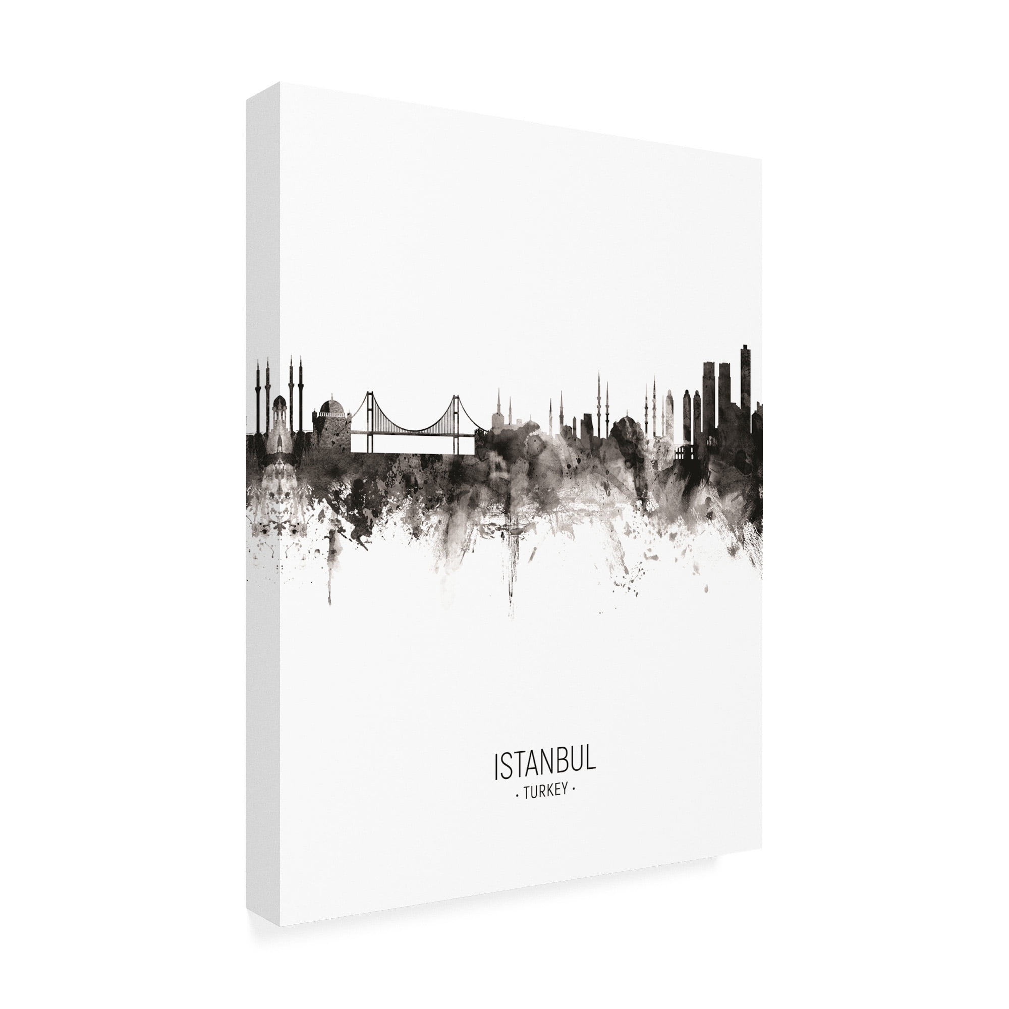 Trademark Fine Art 'Istanbul Turkey Skyline Portrait II' Canvas Art by Michael Tompsett
