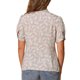 thumbnail image 3 of INSPIRAR CHIC Blusa de Mujer con Cuello Peter Pan, Manga Corta con Volantes, Confección de Botones, Color Naranja, 3 of 6