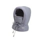 thumbnail image 4 of Gorro de invierno cálido con protección para los oídos, mascarilla y calentador de cuello de poliéster. Gris oscuro, 4 of 9