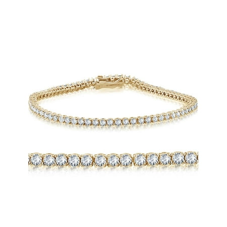 - 2 ct Lab Grown Diamond Tennis Bracelet 18k