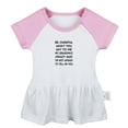 thumbnail image 4 of Pack of 2, Don't Touch Me & My Grandma's Crazy And I'm Not Afraid To Tell On You Funny Dresses, Newborn Baby Skirts, Infant Princess Dress, Toddler Frocks (Pink Raglan Dresses, 0-6 Months), 4 of 5