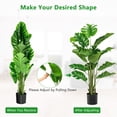 thumbnail image 5 of Topbuy 1 Pack 5ft Artificial Tree, Fake Monstera Deliciosa Plant in Pot with 15 Split Leaves Faux Plant for House Home Office Living Room, 5 of 8