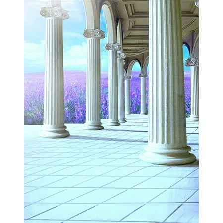 Image of ABPHOTO Polyester Pillar Corridor Photography Backdrops Photo Props Studio Background 5x7ft