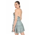 thumbnail image 3 of Vestido corto con volantes Roman Fashion/Juvenil, 2676 (Verde militar) verde ECH, 3 of 5