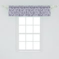 thumbnail image 2 of Ambesonne Botany Window Valance, Pastel Purple Design Leaves, 54" X 12", Purple Grey Ceil Blue, 2 of 3