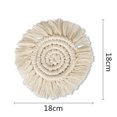thumbnail image 2 of Moluckfu Posavasos Redondo Beige De Tejido Para Protección De Con Estilo Clásico, 2 of 8