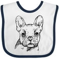 thumbnail image 3 of Inktastic French Bulldog Portrait Boys or Girls Baby Bib, 3 of 4