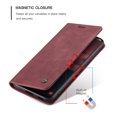 thumbnail image 3 of for Galaxy S23 Wallet Case with [RFID Blocking] Retro Premium PU Leather Flip Folio Strong Magnetic Closure, Kickstand, Card Slots, Flip Book Style Cover For Samsung Galaxy S23,
Winered, 3 of 9