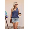 thumbnail image 5 of Dycnvjo Women'S Casual Sleeveless Tank Top Navy Blue XL, 5 of 8