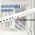 thumbnail image 2 of FENHRTVM Closet Rods for Hanging Clothes,17-54 Inch Adjustable Length Matte White, 2 of 7