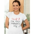 thumbnail image 3 of Tstars Womens Best Gift for Mother's Day Shirts Tshirt Our First Mothers Day Tee Mom and Baby Cool Cute Gift for Mom Shirt for Mom Mothers Day Gift Women T Shirt, 3 of 8