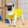thumbnail image 7 of Shulemin Dog Vest Round Neck Elastic Cotton T-shirt Summer Pet Clothes Puppy Costume,Yellow M, 7 of 7