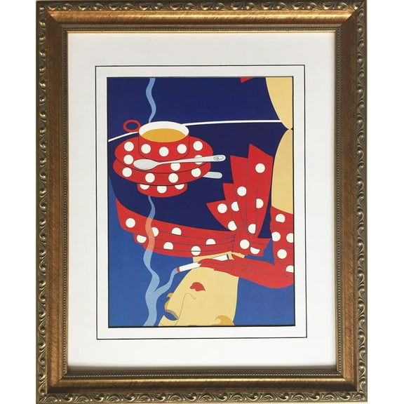 Erte "Reflections" New CUSTOM FRAMED Print Art Deco Design Fancy Classy Classic Generic
