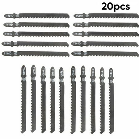 

20pcs T144D Jig Saw Blades HCS Cutter Wood Cutting For Hitachi Makita Festool