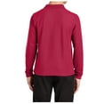 thumbnail image 2 of Mafoose Youth Long Sleeve Silk Touch Polo Red S, 2 of 4