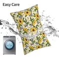 thumbnail image 6 of Yiaed Sunflowers And Butterflies Print Brushed Microfiber Envelope Pillowcases, Standard,Envelope Closure Pillow Cases(No pillow core)-14"x20", 6 of 6