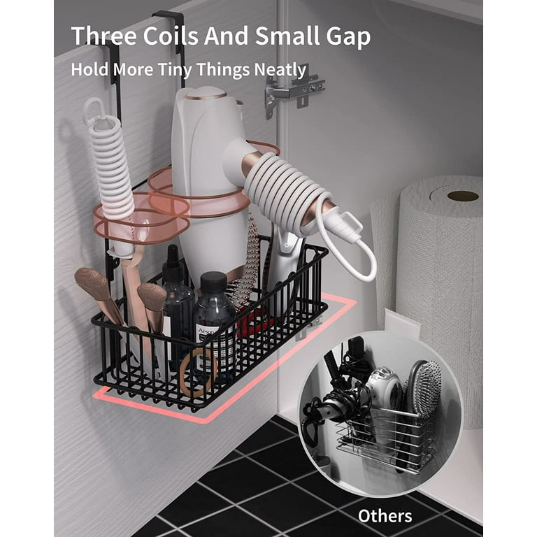 ULG Bathroom Wall Mount Hair Care & Styling Tool Organizer