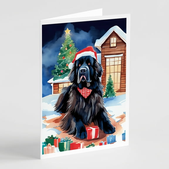 Newfoundland Christmas Greeting Cards Pack of 8 7 in x 5 in