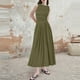thumbnail image 1 of WILLBEST Vestidos De Mujer Vestido Casual Sin Mangas De Color Sólido Para Mujer Vestido Midi De Verano Con Cintura Ajustada A La Moda, 1 of 3
